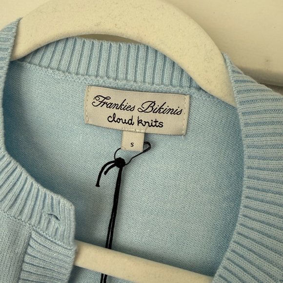 Frankies Bikinis Lenon Button Up Knit in Daydream NWT - Picture 4 of 4